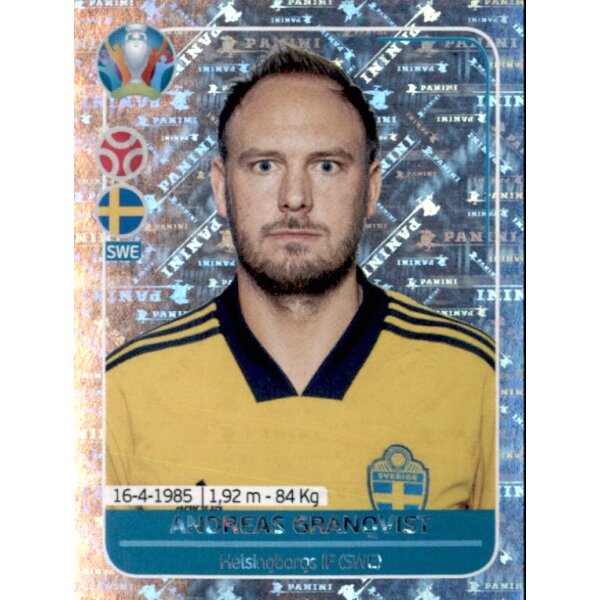 EM 2020 Preview - Sticker SWE6 - Andreas Granqvist - Schweden