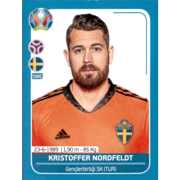 EM 2020 Preview - Sticker SWE9 - Kristoffer Nordfeldt - Schweden