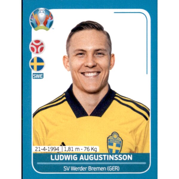 EM 2020 Preview - Sticker SWE10 - Ludwig Augustinsson - Schweden