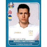 EM 2020 Preview - Sticker UKR10 - Mykola Matviyenko -...