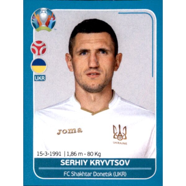 EM 2020 Preview - Sticker UKR11 - Serhiy Kryvysov - Ukraine