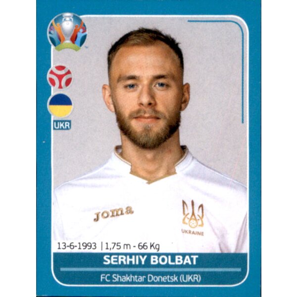 EM 2020 Preview - Sticker UKR14 - Serhiy Bolbat - Ukraine