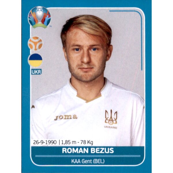 EM 2020 Preview - Sticker UKR25 - Roman Bezus - Ukraine