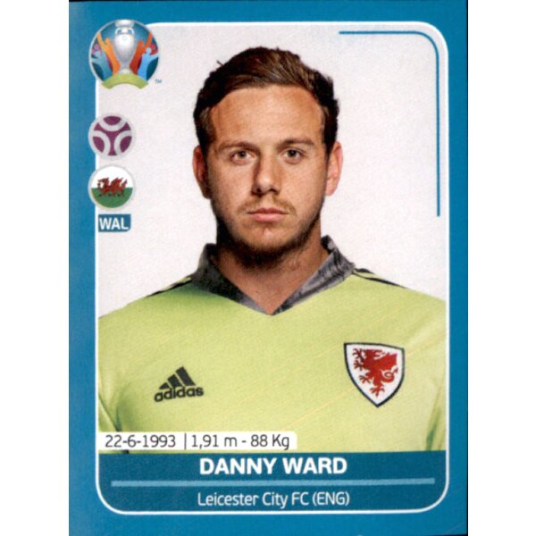 EM 2020 Preview - Sticker WAL8 - Danny Ward - Wales