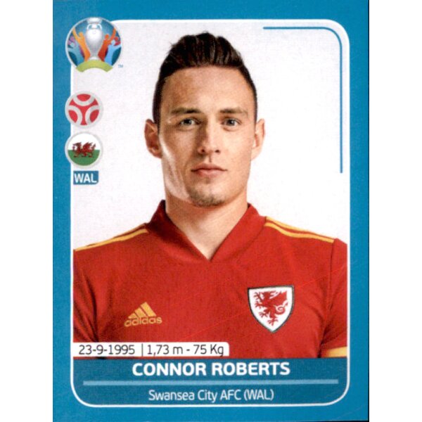 EM 2020 Preview - Sticker WAL13 - Connor Roberts - Wales