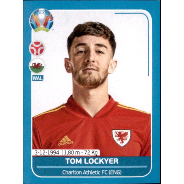 EM 2020 Preview - Sticker WAL14 - Tom Lockyer - Wales