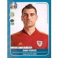 EM 2020 Preview - Sticker WAL25 - Sam Vokes - Wales