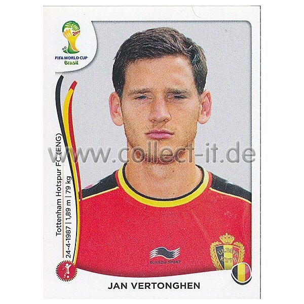 WM 2014 - Sticker 569 - Jan Vertonghen