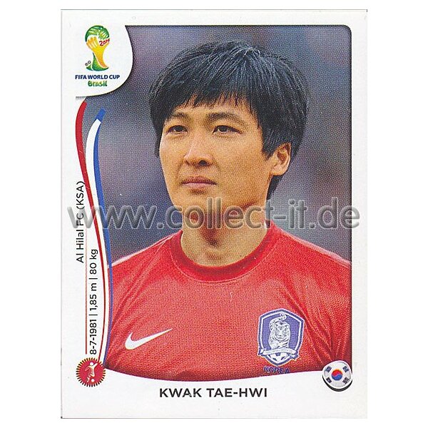 WM 2014 - Sticker 624 - Kwak Tae-Hwi