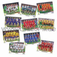 Panini WM 2014 - 10 verschiedene Team-Sticker