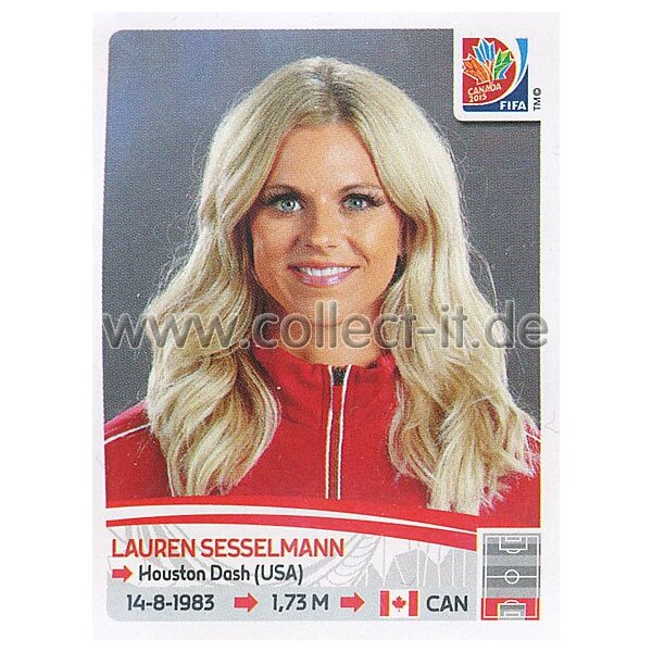 Frauen WM 2015 - Sticker 30 - Lauren Sesselmann - Kanada