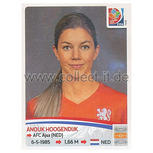 Frauen WM 2015 - Sticker 89 - Anouk Hoogendijk - Niederlande