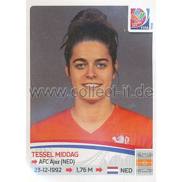 Frauen WM 2015 - Sticker 90 - Tessel Middag - Niederlande