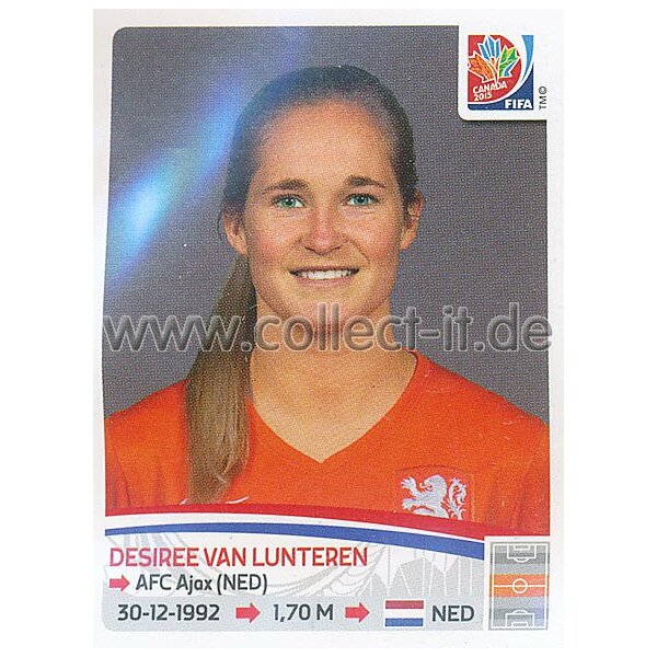 Frauen WM 2015 - Sticker 93 - Desiree van Lunteren - Niederlande