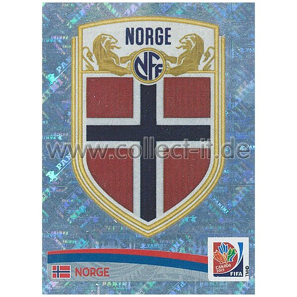 Frauen WM 2015 - Sticker 137 - Wappen - Norwegen