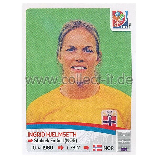 Frauen WM 2015 - Sticker 139 - Ingrid Hjelmseth - Norwegen