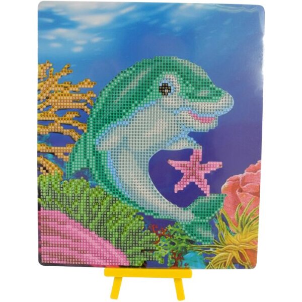 Diamond Painting Delfin mit Aufsteller