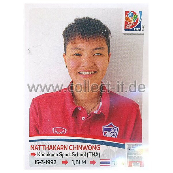 Frauen WM 2015 - Sticker 160 - Natthakarn Chinwong - Thailand