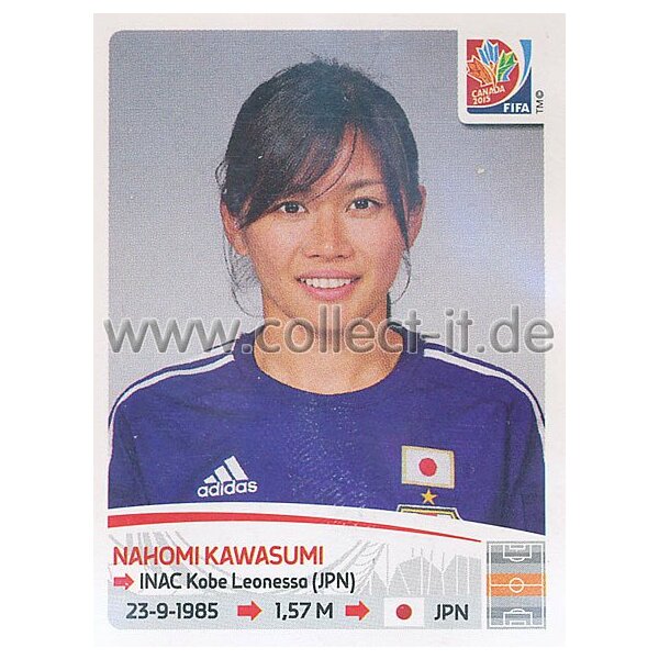 Frauen WM 2015 - Sticker 185 - Nahomi Kawasumi - Japan