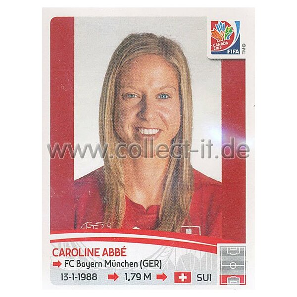 Frauen WM 2015 - Sticker 197 - Caroline Abbe - Schweiz