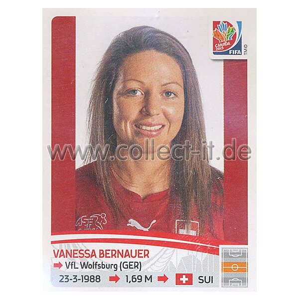 Frauen WM 2015 - Sticker 203 - Vanessa Bernauer - Schweiz