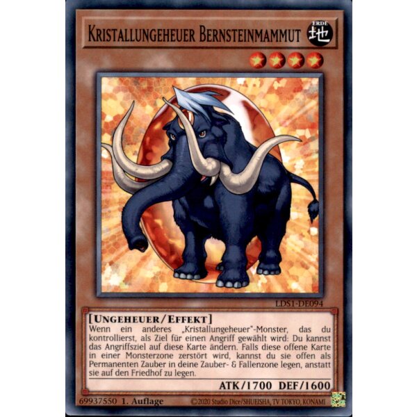 LDS1-DE094 Kristallungeheuer Bernsteinmammut