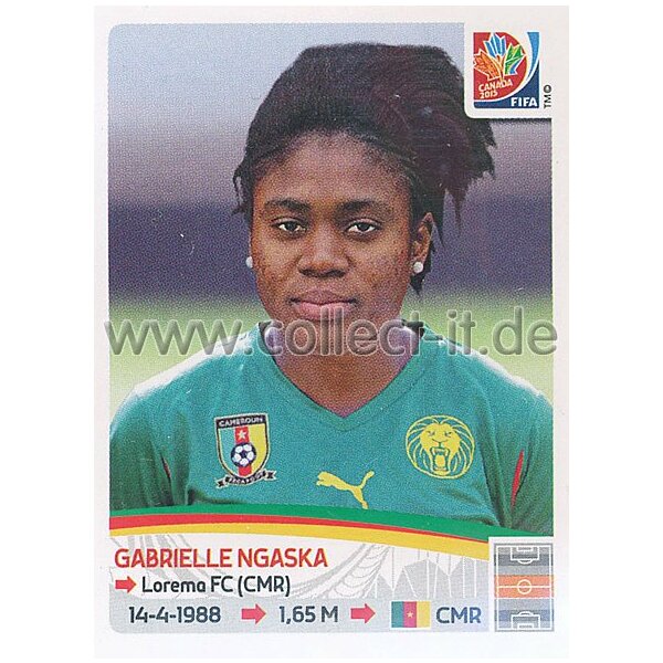 Frauen WM 2015 - Sticker 227 - Gabrielle Ngaska - Kamerun