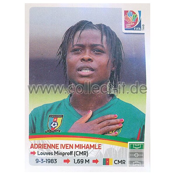 Frauen WM 2015 - Sticker 229 - Adrienne Iven Mihamle - Kamerun