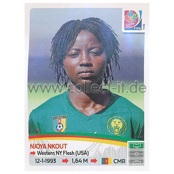 Frauen WM 2015 - Sticker 231 - Njoya Nkout - Kamerun