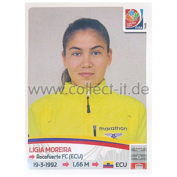 Frauen WM 2015 - Sticker 237 - Ligia Moreira - Ecuador