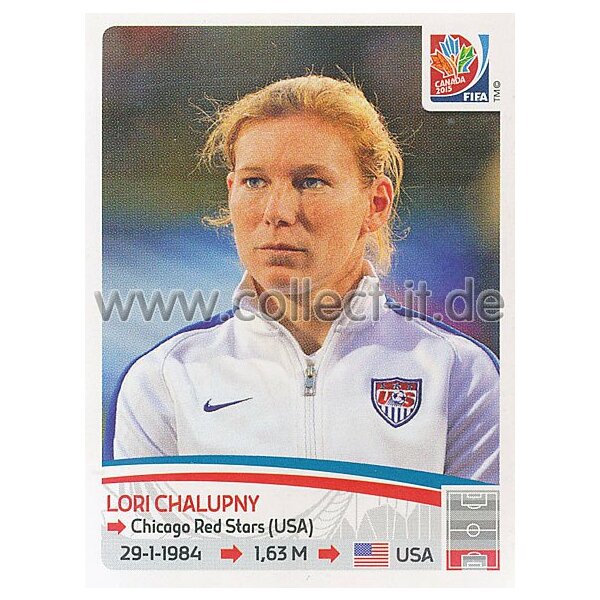 Frauen WM 2015 - Sticker 254 - Lori Chalupny - USA