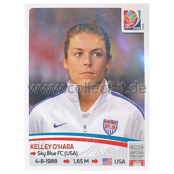 Frauen WM 2015 - Sticker 257 - Kelley O Hara - USA