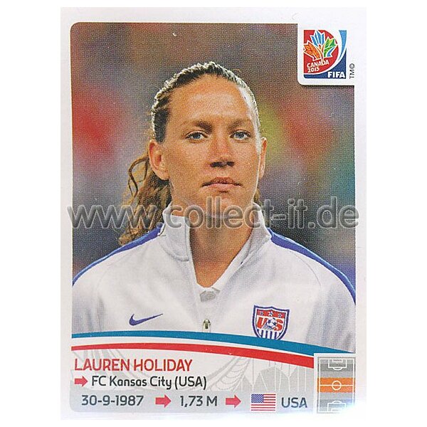 Frauen WM 2015 - Sticker 261 - Lauren Holiday - USA