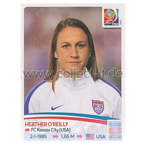 Frauen WM 2015 - Sticker 263 - Heather O Reilly - USA