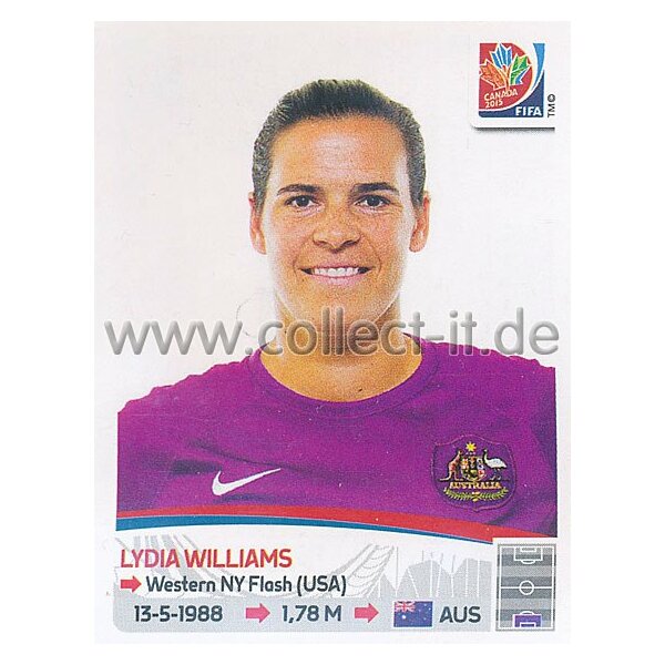 Frauen WM 2015 - Sticker 273 - Lydia Williams - Australien