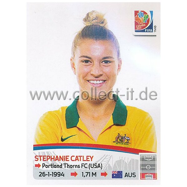 Frauen WM 2015 - Sticker 274 - Stephanie Catley - Australien