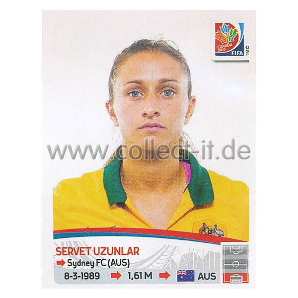 Frauen WM 2015 - Sticker 276 - Servet Uzunlar - Australien