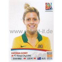 Frauen WM 2015 - Sticker 278 - Katrina Gorry - Australien