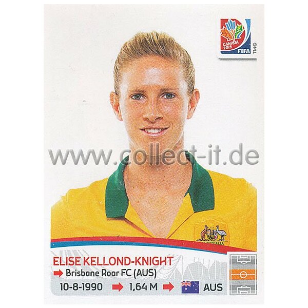 Frauen WM 2015 - Sticker 279 - Elise Kellond-Knight - Australien