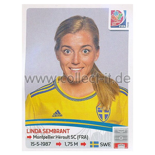 Frauen WM 2015 - Sticker 295 - Linda Sembrant - Schweden