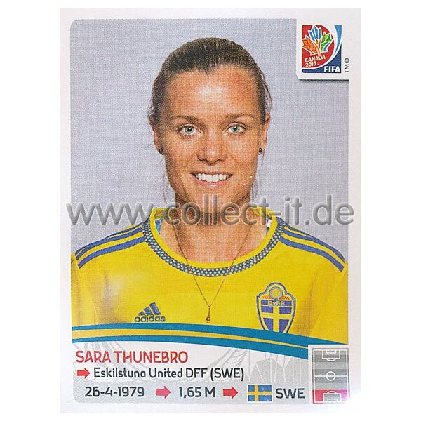 Frauen WM 2015 - Sticker 296 - Sara Thunebro - Schweden