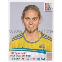 Frauen WM 2015 - Sticker 297 - Lisa Dahlkvist - Schweden