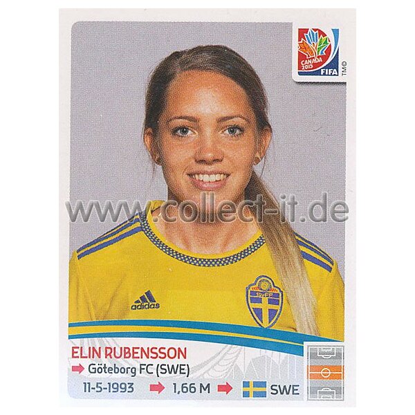 Frauen WM 2015 - Sticker 300 - Elin Rubensson - Schweden