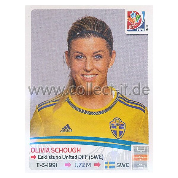 Frauen WM 2015 - Sticker 301 - Olivia Schough - Schweden