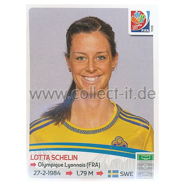 Frauen WM 2015 - Sticker 307 - Lotta Schelin - Schweden