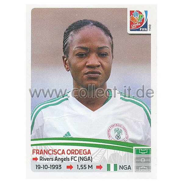 Frauen WM 2015 - Sticker 324 - Francisca Ordega - Nigeria