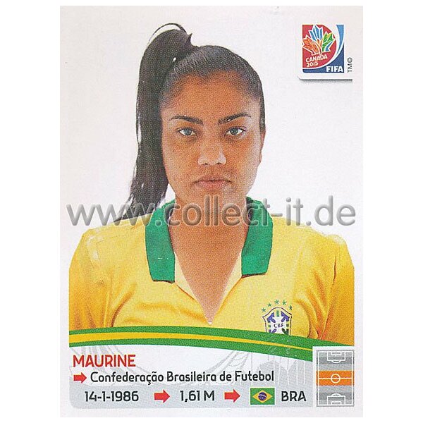 Frauen WM 2015 - Sticker 339 - Maurine - Brasilien