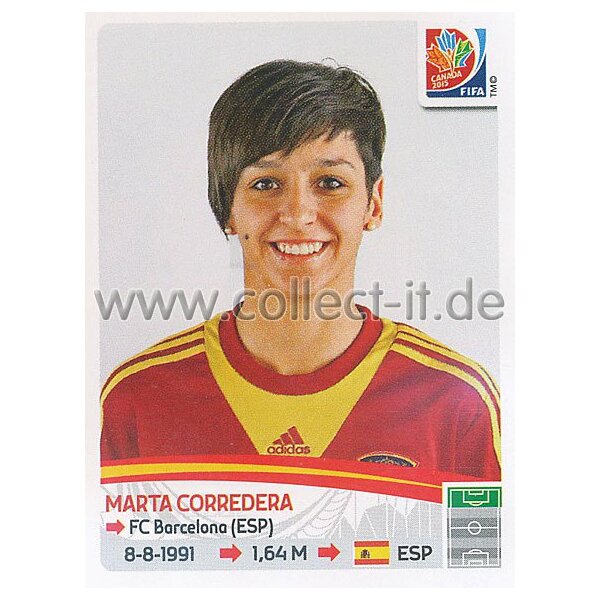 Frauen WM 2015 - Sticker 381 - Marta Corredera - Spanien