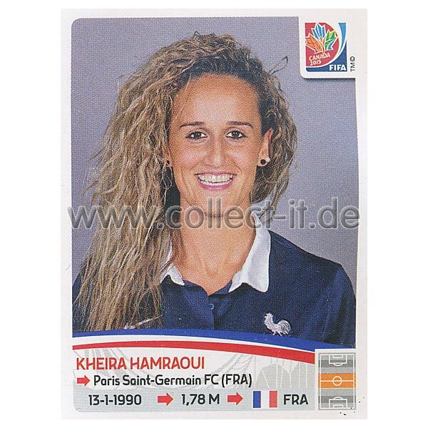 Frauen WM 2015 - Sticker 414 - Kheira Hamraoui - Frankreich