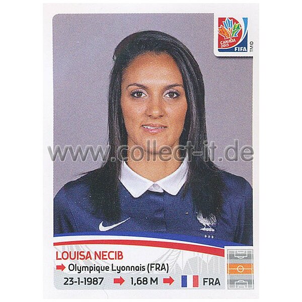 Frauen WM 2015 - Sticker 417 - Louisa Necib - Frankreich